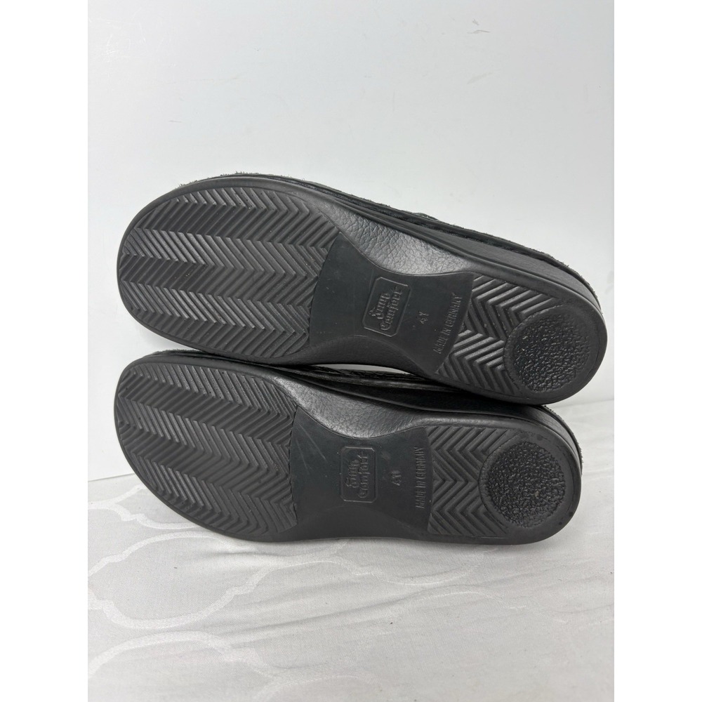 Finn Comfort Santa Fe Shoes Women Eu 41 - US Size 10 Black Leather Comfort Clogs - Picture 9 of 11